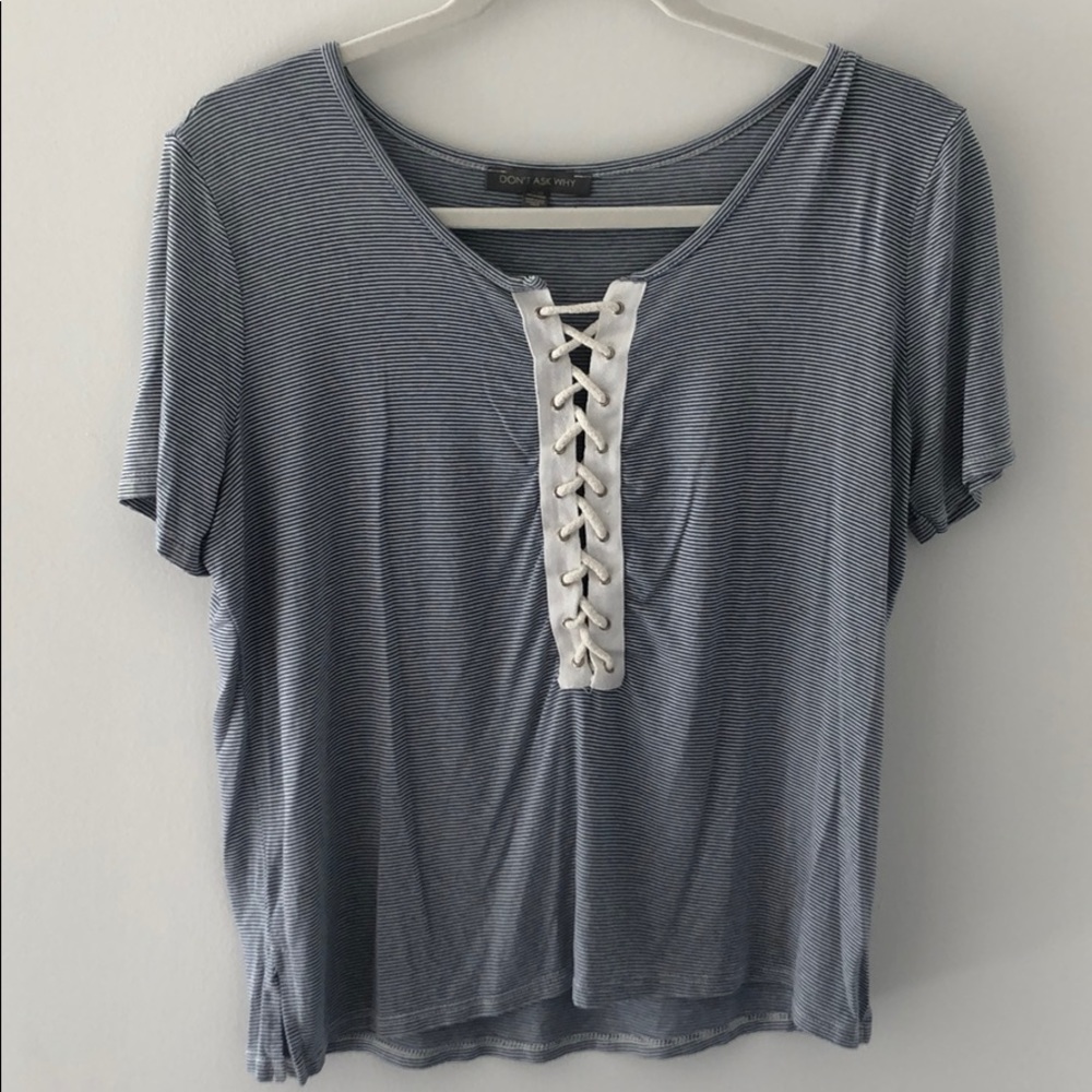 Don’t Ask Why Striped Tee